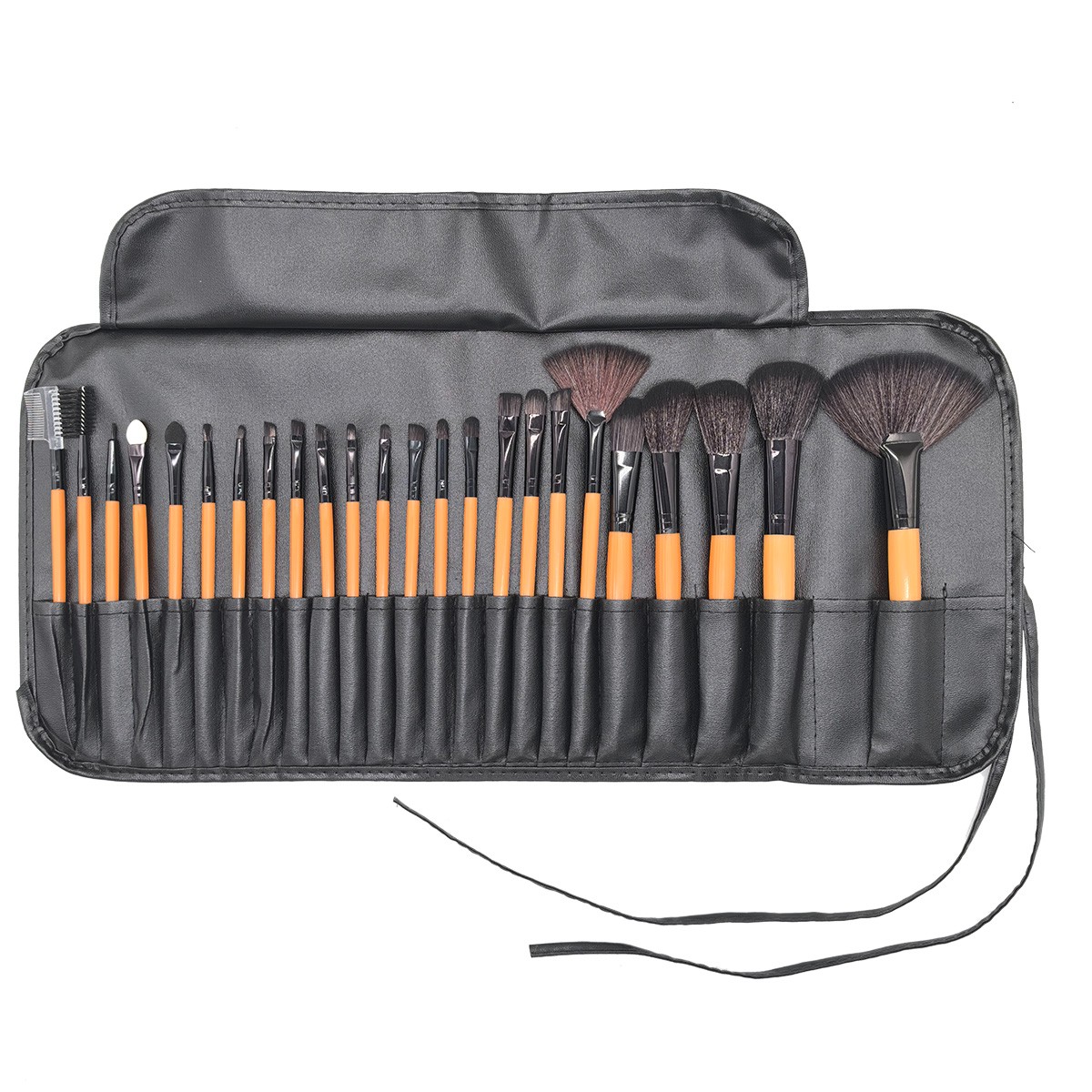 thumbnail image 2 of 24 Pinceles de Maquillaje Original Color Madera Set de Pinceles de Maquillaje Viene con una Bolsa de Pinceles Herramientas de Belleza de Maquillaje, 2 of 2